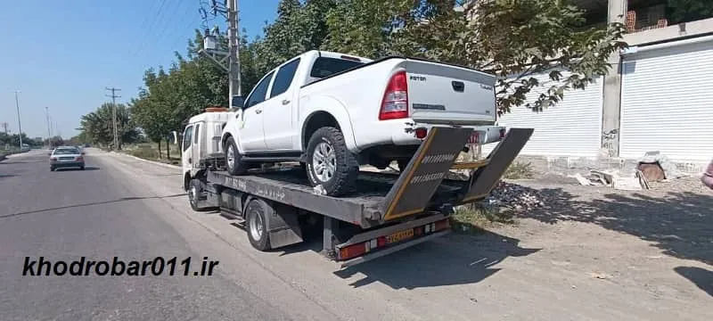 یدک کش ساری - حمل خودرو با نیسان چرخگیر